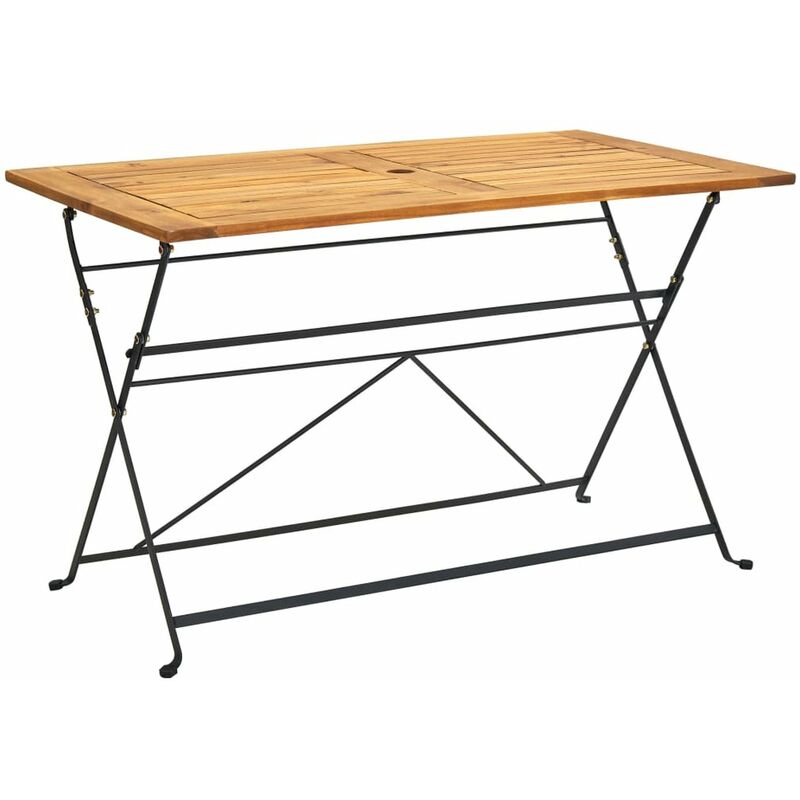 

Mesa plegable de jardin de madera maciza de acacia 120x70x74 cm