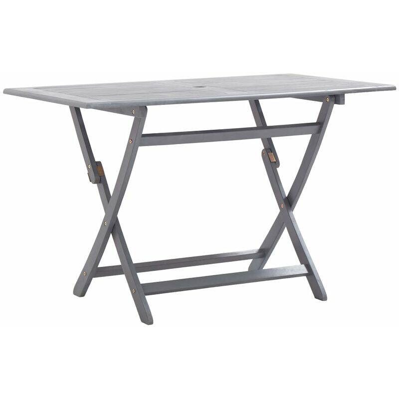 

Mesa plegable de jardín madera maciza de acacia 120x70x75 cm