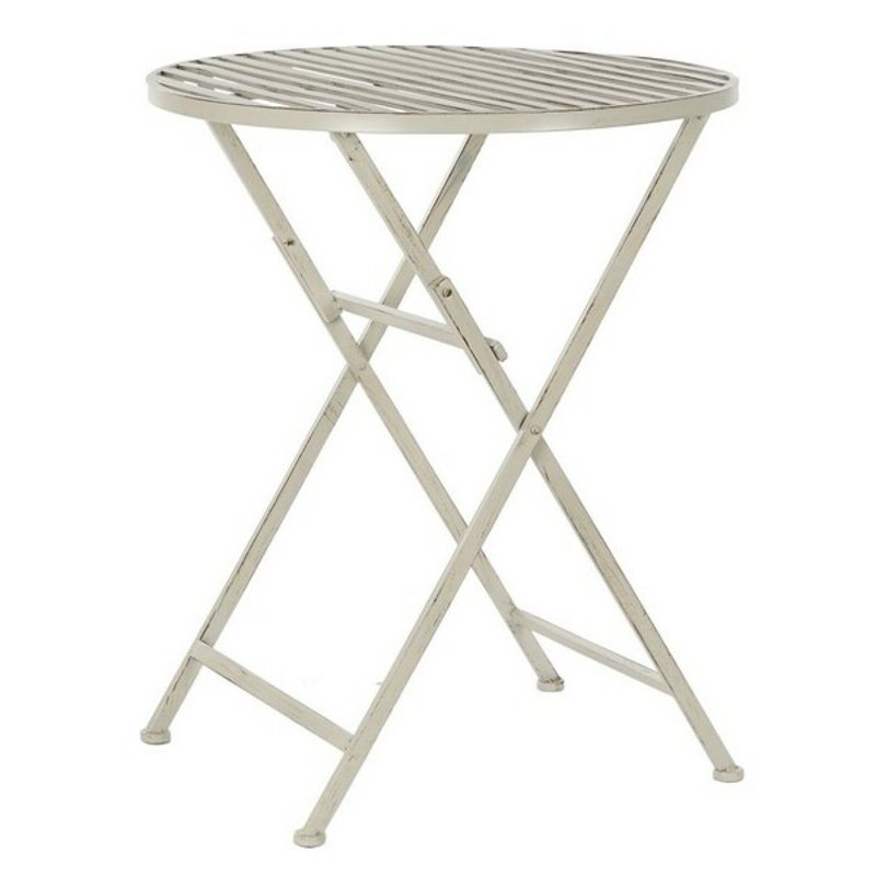 

Mesa Plegable DKD Home Decor Blanco Metal (60 x 60 x 74 cm) (60 x 60 x 74 cm)