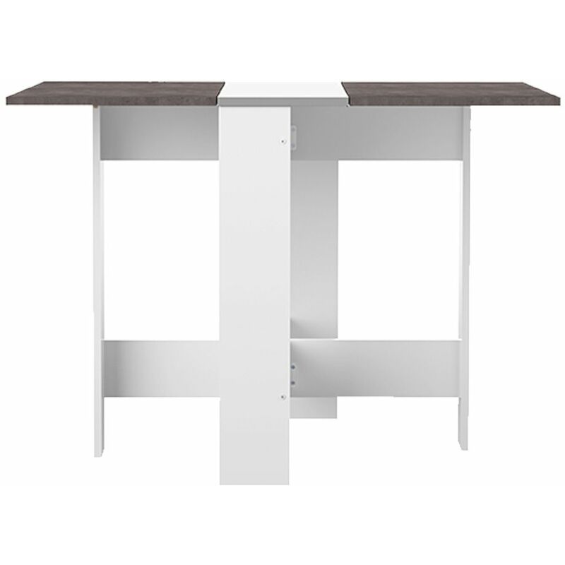 

Mesa plegable PAPILLON blanco y hormigón, 103 x 76 x 73.4 - blanco y hormigón