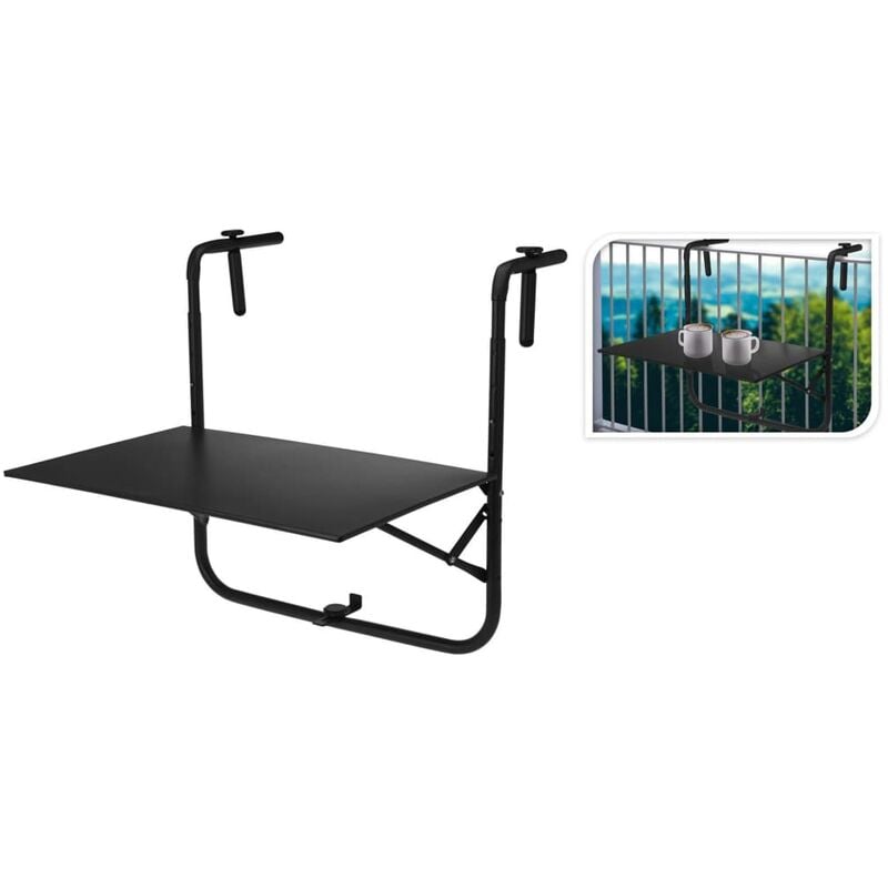 

Mesa de balcón gris oscuro mate - Gris - Progarden