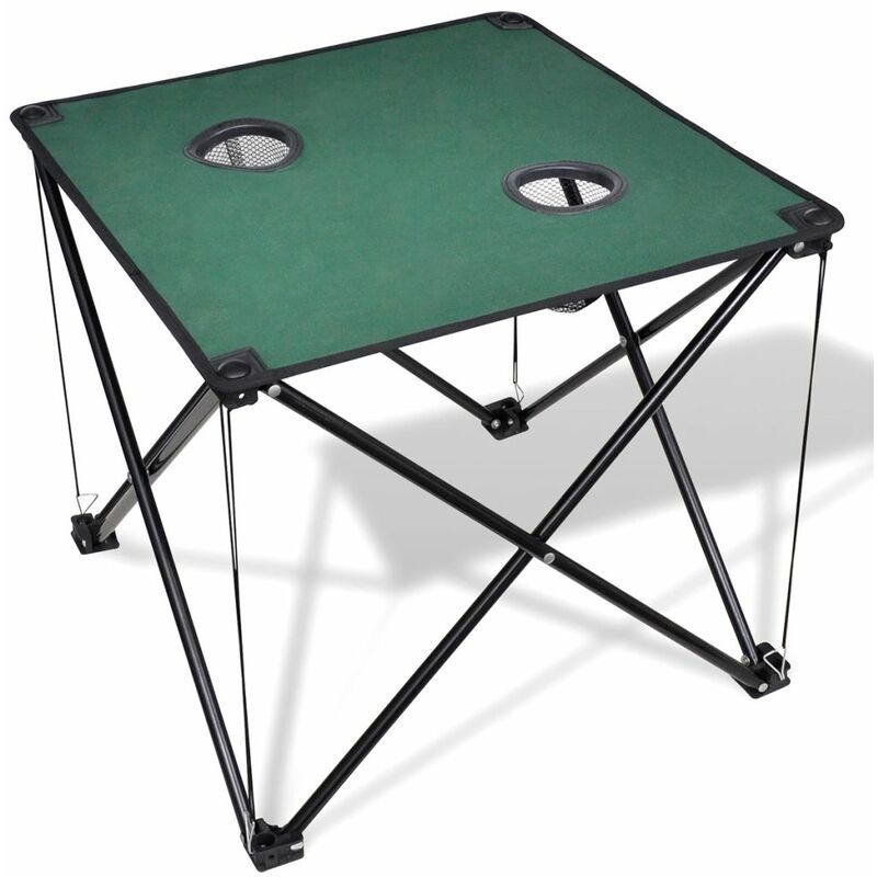 

Mesa plegable para camping, color verde oscuro