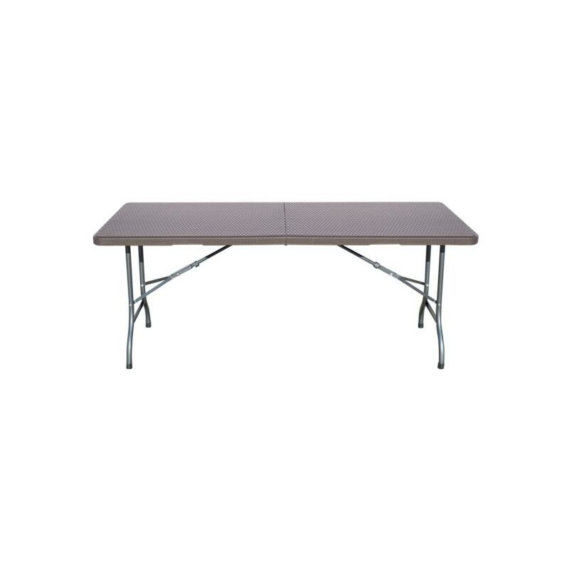 Table rectangulaire série imitation rotin - talla