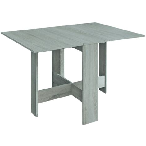 Mesa plegable que ahorra espacio Artemio en color cemento