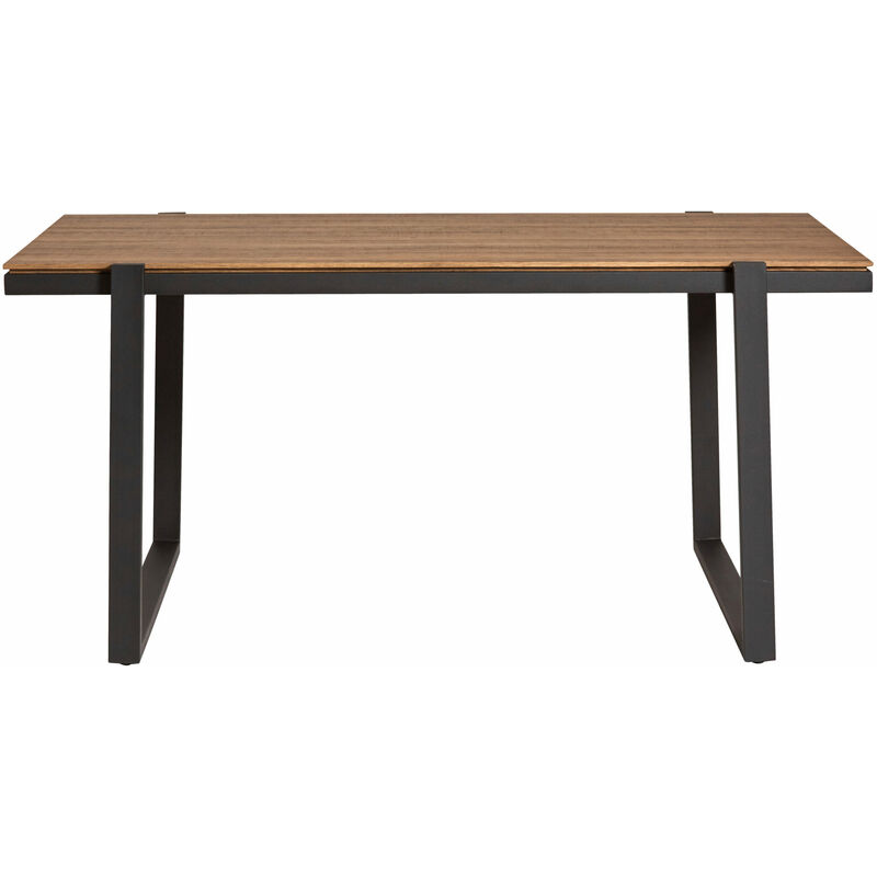 

Mesa Rect. Liz 160 Cm Roble W Pie Negro