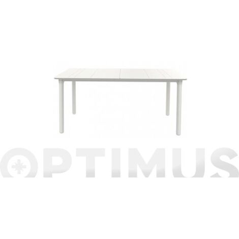 Mesa rectangular exterior 160x90 blanco - blanco NOA garbar