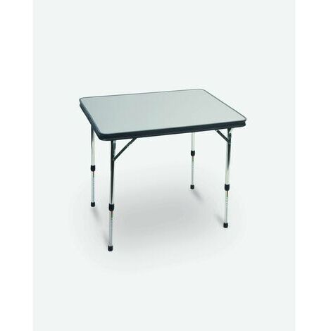 Mesa rectangular gris Al-246 en aluminio 101 x 65 cm - Crespo