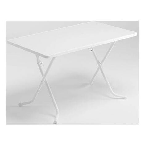 Mesa rectangular plegable Aclo Blanco 110x70cm