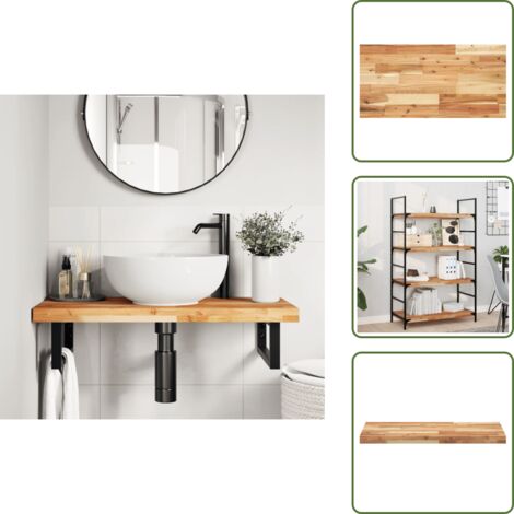 Mesa rectangular - vidaXL Tablero de mesa rectangular madera maciza acacia 80x40x4 cm - Mesa de repuesto