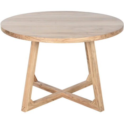 Mesa Redonda Comedor Acacia 115X115X76