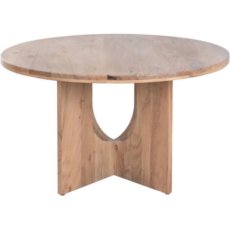 Mesa Redonda Comedor Acacia 130X130X76