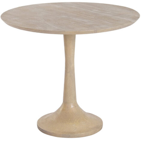 Mesa Redonda Comedor Madera Mango 90X90X77