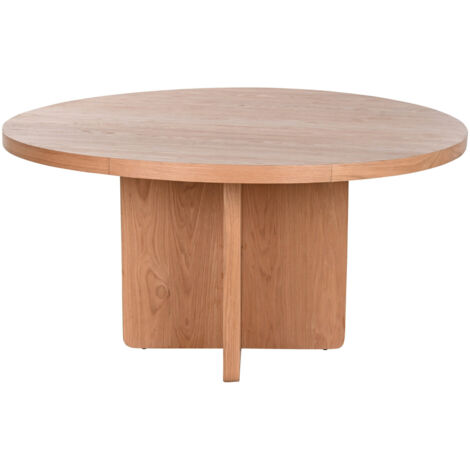 Mesa Redonda Comedor Roble 152X152X76 Natural