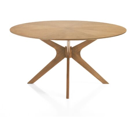 Mesa redonda efecto madera acabado roble cm. Al.75 x Ø.137
