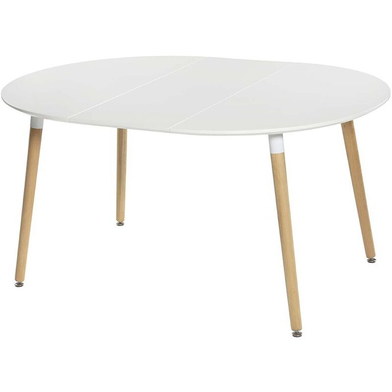 

Mesa redonda extensible Circum en acabado blanco y patas en color madera 75 cm(alto)110 cm(ancho)110 cm(largo) Color BLANCO