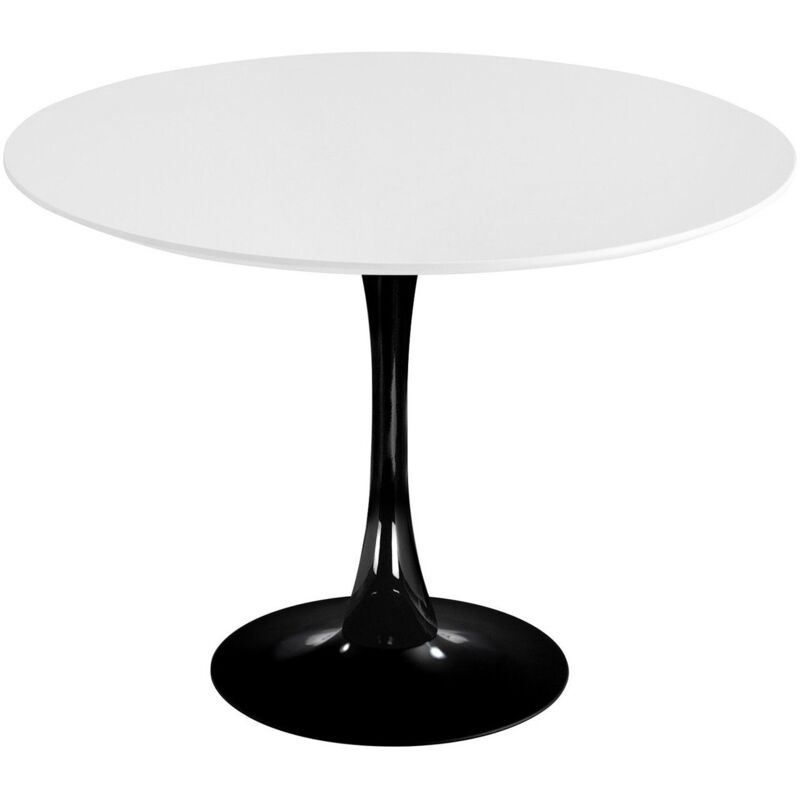 

Mesa Redonda Ibiza Black Ø120 Tapa Blanca Pata Negra Ancho: X Largo: X Alto: 75