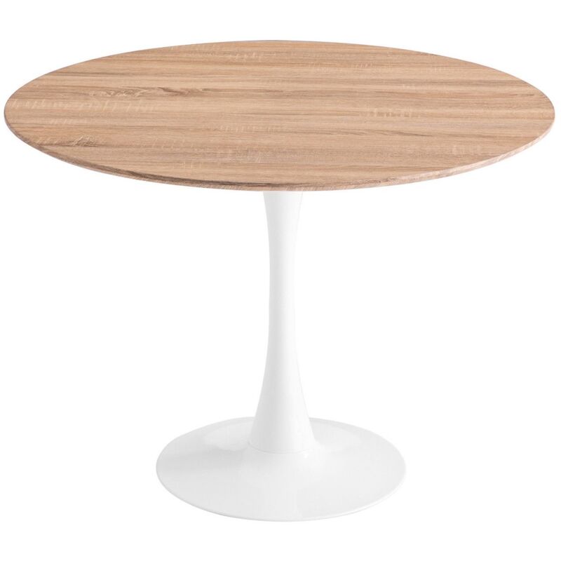 

Mesa Redonda Ibiza White Ø120 Tapa Madera Pata Blanca Ancho: X Largo: X Alto: 75