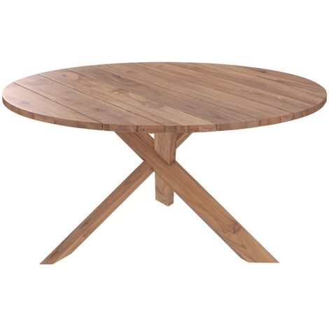 Mesa redonda de exterior Teresinha de madera maciza de teca Ø 150 cm