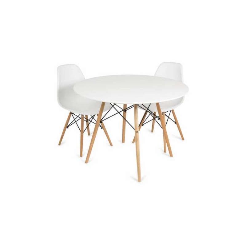 

Mesa redonda para niños en blanco modelo Vandyk Kid. 60 cm(ancho) 55 cm(altura) Color BLANCO