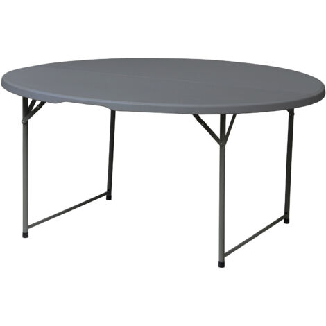Mesa redonda plegable WERKA PRO  Ø150 x 74 cm gris