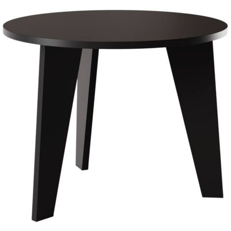 Mesa redonda ROSE Ø90 cm para cocina, salón, comedor Negro