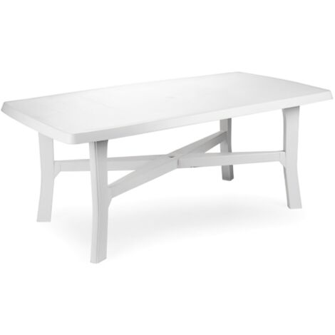 Mesa Resina Blanca 180x100 cm.
