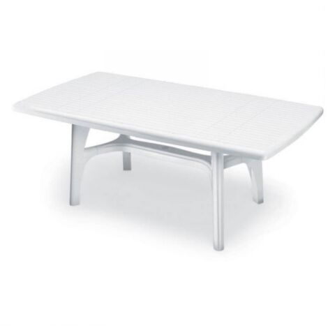 Mesa resina blanca 180x95 cm. PRESIDENTE 1800