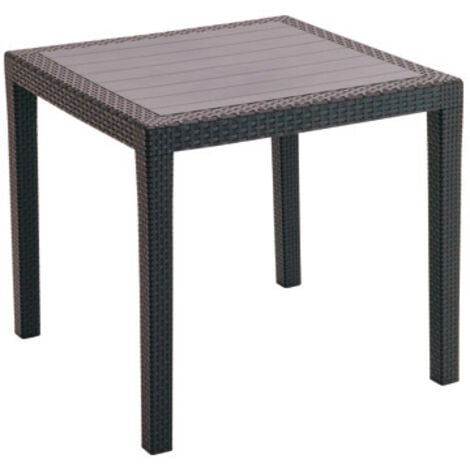 IPAE PROGARDEN MESA RESINA KING 79x79 CM ANTRACITA