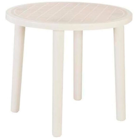 MESA RESINA TOSSA 86CM CREMA