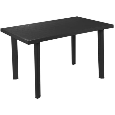 MESA RESINA VELO ANTRACITA 126x76 CM