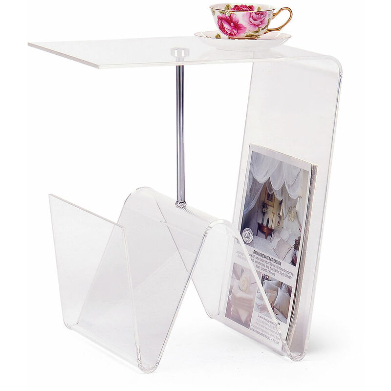 

Mesa Revistero DKD Home Decor Transparente Acrílico Metal (40 x 30 x 44 cm)