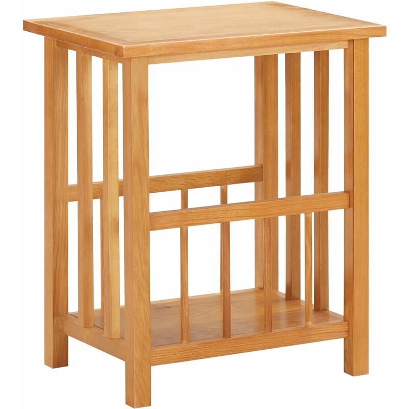 

Mesa revistero madera maciza de roble 45x35x55 cm