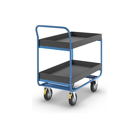 Mesa rodante  carga máx 150 kg  2 camas con biselado 