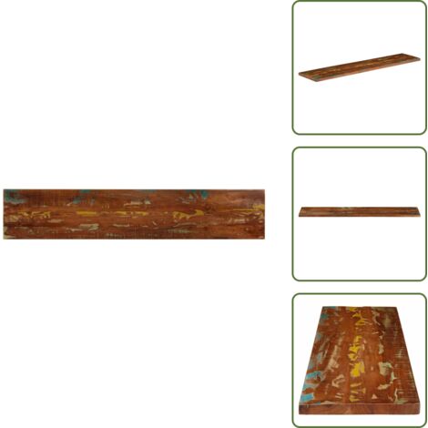 Mesa rústica - vidaXL Tablero mesa rectangular madera maciza reciclada 160x40x2,5 cm - Mesa de comedor