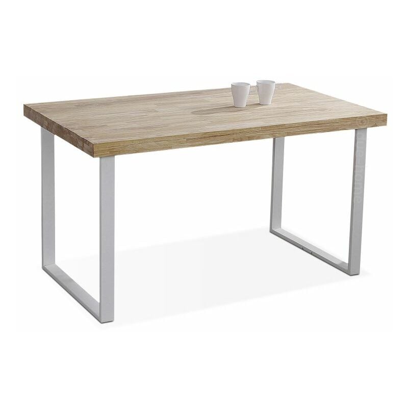 

Mesa de comedor NaturalRoble salvaje-blanco140x80