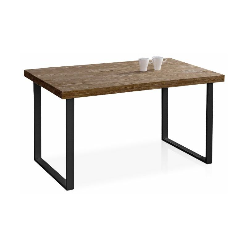 

Abecedario - Mesa de comedor NaturalRoble boreal – Negro140x80