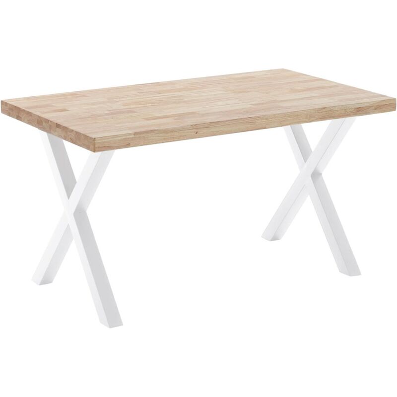 

Mesa salon fija X-Loft-140 varios colores a elegir 76 cm(alto)140 cm(ancho)80 cm(largo) Color ROBLE CLARO-BLANCO