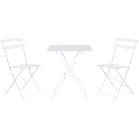 Mesa Set 3 Metal 60X60X71 Blanco