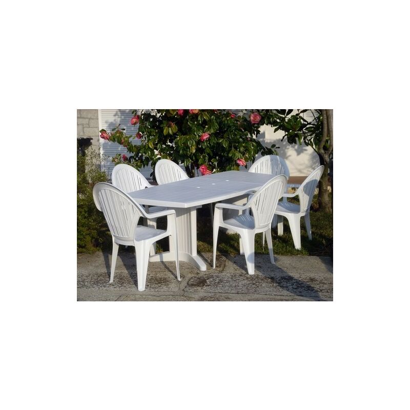 

Bh Design - Mesa SIL, blanca, ovalada, ampliable 165/225 x 95 cms.