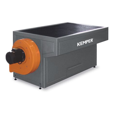 Mesa sólida para soldadura manual con ventilador y cajón de residuos integrado KEMPER                                                          (AnxFxAl) 1.000 x 800 x 850 mm Aspirador 2.200 m3/h · 11 