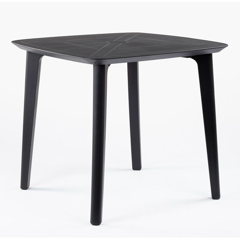 

Mesa de Exterior Cuadrada en Polietileno (85x85 cm) Tina SKLUM - Negro
