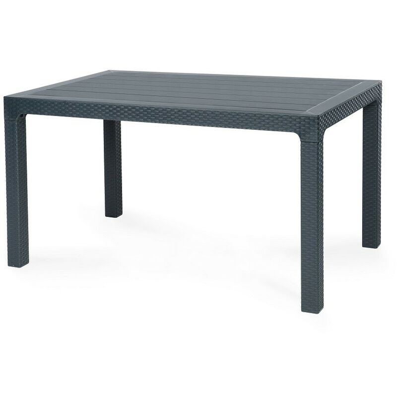 

Mesa TROPICAL, polipropileno antracita, 140 x 80 cms