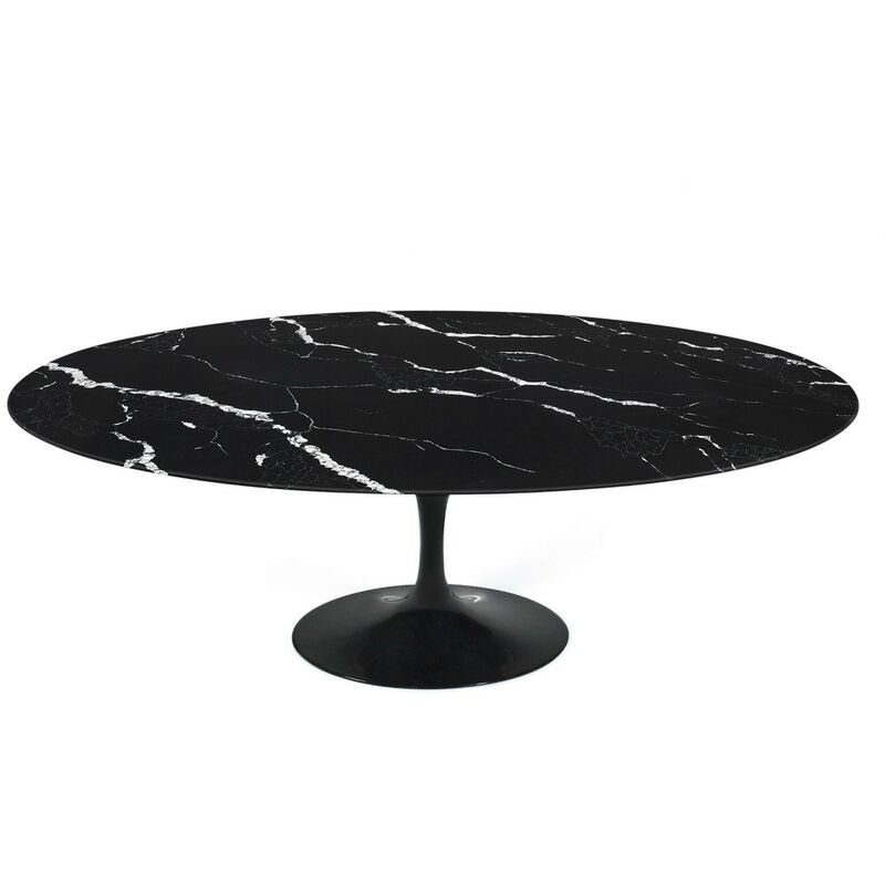 

BHD - Mesa TUL, oval, fibra de vidrio, mármol negro 180x108 cms