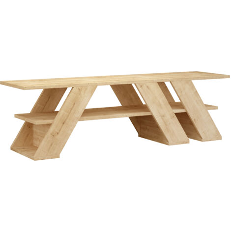Mesa TV 140 cm. diagonal. Con un estante. Color Safir. (Alto 40 cm/Ancho 140 cm/Fondo 34 cm)