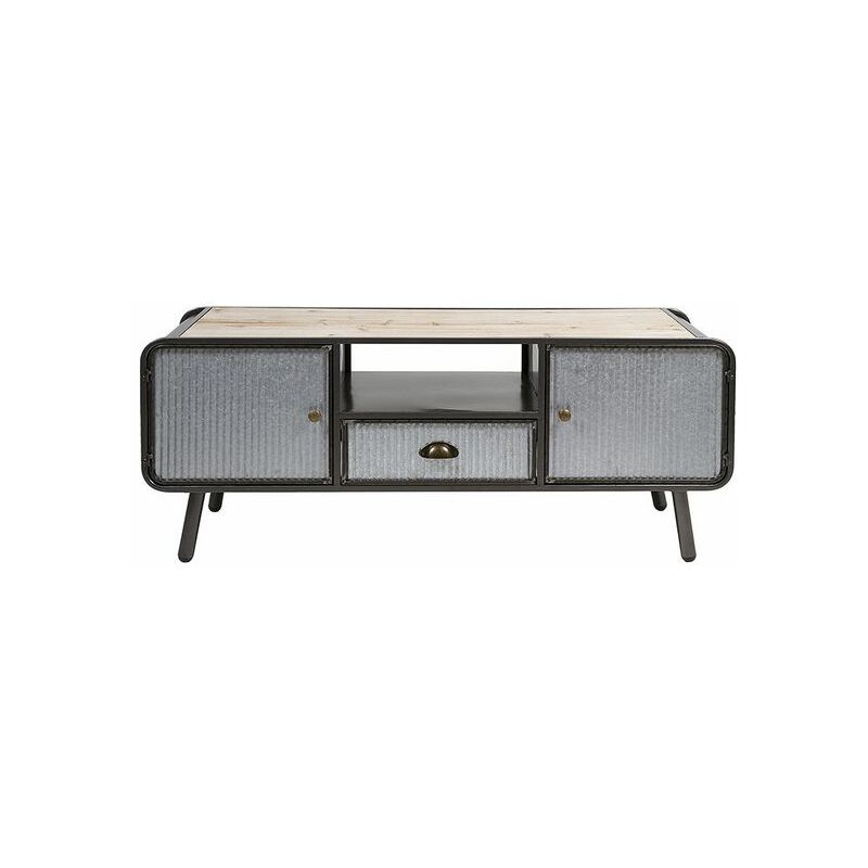 

Mesa TV Hierro Madera de abeto (120 x 40 x 46 cm)