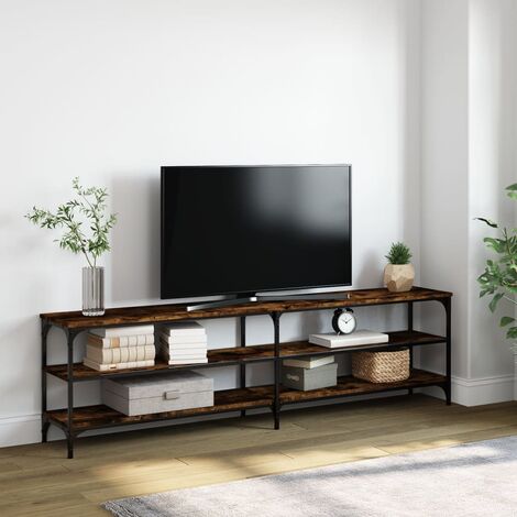 Mueble tv natural madera de olmo salón 180 x 40 x 60 cm - Muebles
