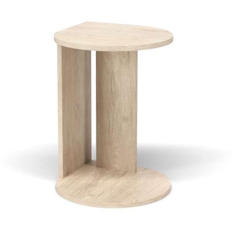 Mesa velador 540 para salón acabado roble claro, 62cm(alto) 46cm(ancho) 55cm(largo)