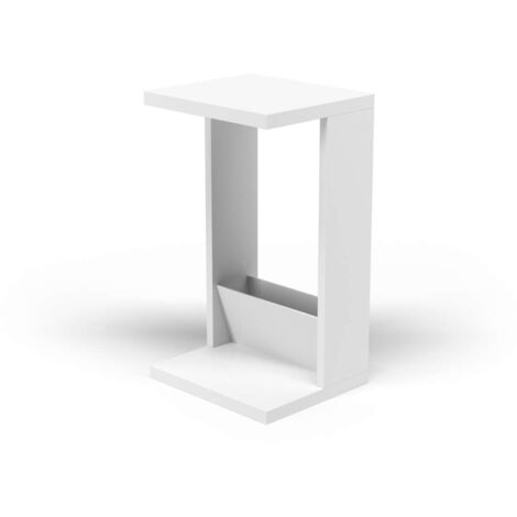 Mesa velador 553 para salón acabado blanco, 71 cm(alto)40 cm(ancho)35 cm(largo)