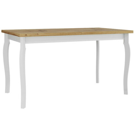 Mesa Victorville 331, Roble Artisan, 78x80x140cm, Alargamiento, Aglomerado laminado, Madera