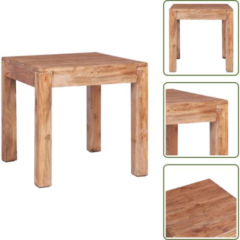 Mesa vintage - vidaXL Mesa de centro de madera maciza de caoba 53x50x50 cm - Mesa decorativa